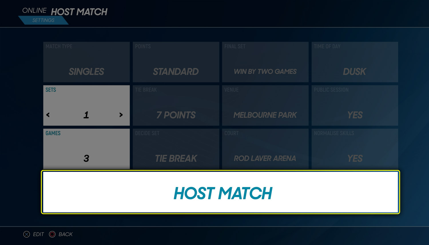 Host match